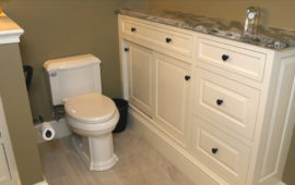 Toilet and Custom Built-Ins