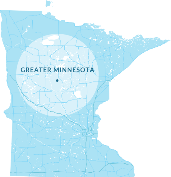 Greater Minnesota Map Graphic