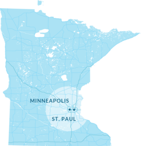 Twin Cities Map Graphic