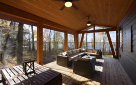 Screened Porch on Lake Home