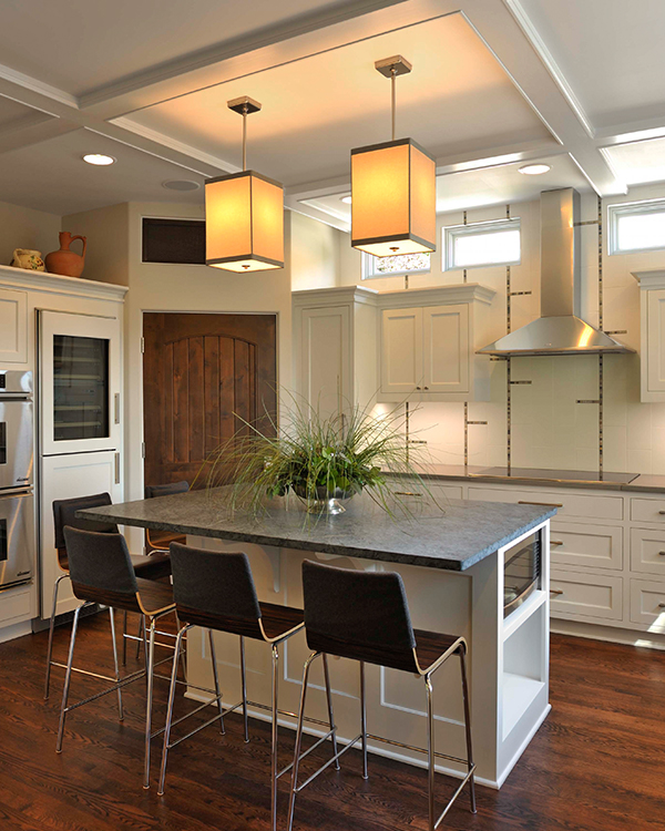 Transitional Modern White Kitchen Remodel