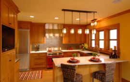 Kitchen Remodel Cork Floors Wood Cabinets