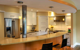 MN Kitchen with Rounded Breakfast Bar