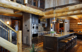 Open Concept Log Cabin