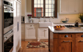MN Kitchen Remodel with White and Wood Cabinets
