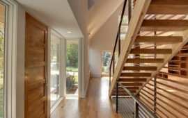 Wood Staircase and Hallway