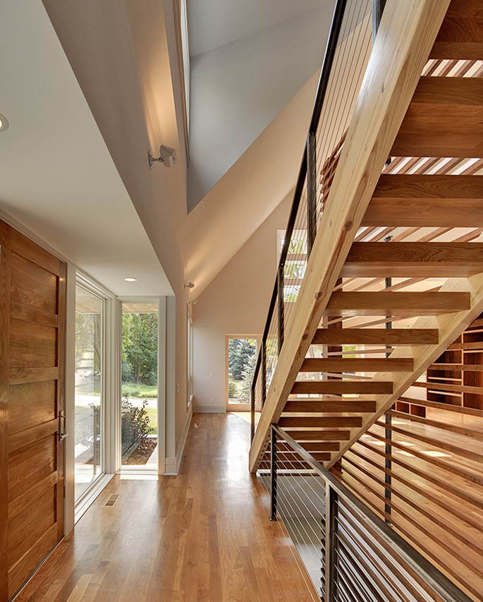 Modern Wood Staircase